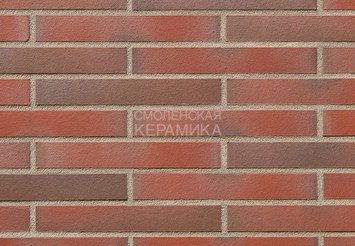 Клинкерная плитка фасадная Röben CANBERRA 17 Красный с оттенком гладкая, ХLDF 1