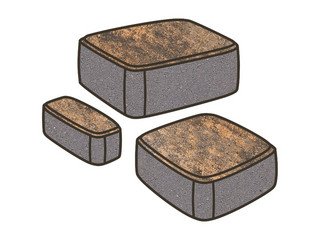 Тротуарная плитка Готика, "Классика Natur", 60 мм, тигр