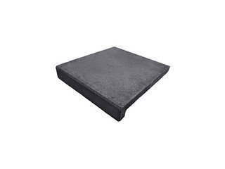 Минеральная ступень ручной формовки рядовая Real Brick графит