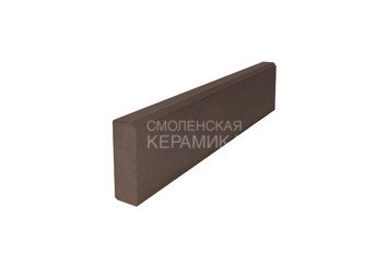 Бордюр садовый STEINRUS БР 100.20.8R, коричневый 1