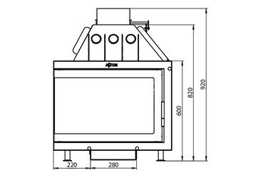 Каминная топка ASTON 700 L 5