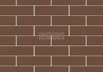 Кирпич облицовочный керамический ЖКЗ Темно-коричневый Пена 1НФ 3