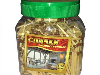 Спички хозяйственные "Люкс" (в полимерной таре) нап.