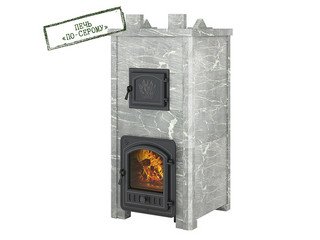 Печь Эверест "Легкий пар Профи" каменка «по-серому», Талькохлорит, S-50 мм Б/В