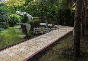 Тротуарная плитка BRAER Мозаика, Color Mix Песчаник 6