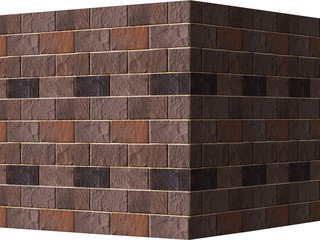 Декоративный камень 532-45 White Hills "Ленстер" (Leinster), темно-коричневый, угловой