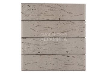 Кирпич лицевой керамический ЛСР Серый рустик, 1НФ 4