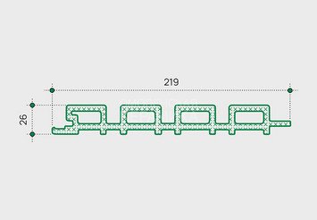 Фасадная панель Реечная EasyDecking Wood-X 219×26×3010 мм, Венге 5