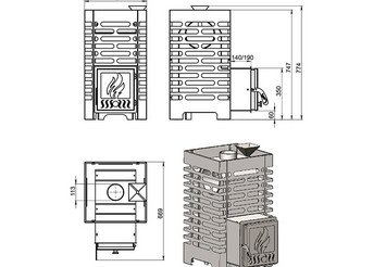 Печь для бани ASTON 16 3