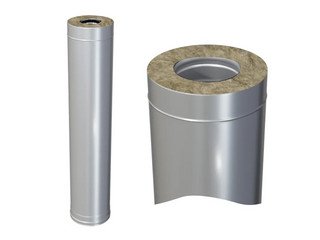 Сэндвич 1,0 м (AISI 430/0,5мм + оц.) Ф100х200, Ferrum GS 30-50Z