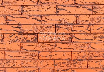 Кирпич облицовочный СТРОМА, 1НФ Лава кора дуба инкруст. 1