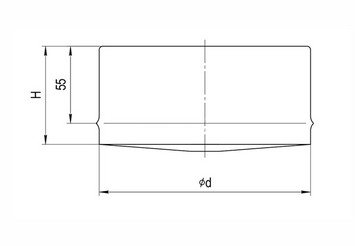 Заглушка для ревизии (430/0,5 мм) Ф280 внутренняя 2