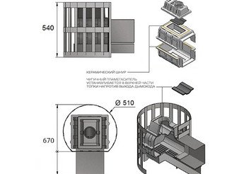 Печь банная Везувий Легенда Ковка 12 (261) 3