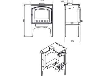 Печь отопительная Везувий В8 (224) 3