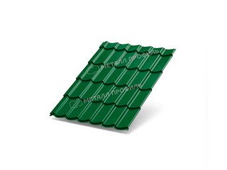 Металлочерепица МП ЛАМОНТЕРРА X ПРЕМИУМ Пластизол 200 мкм зеленый лист