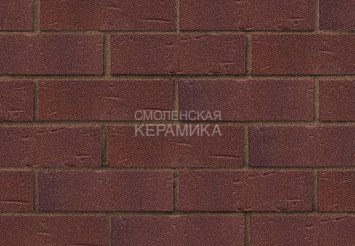 Клинкер фасадный ЛСР Возрождение «Порту» темно-красный с бордовым песком винтаж 2