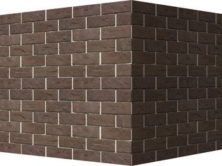 Декоративный камень 407-45 White Hills "Йоркшир" (Yorkshire), темно-коричневый, угловой