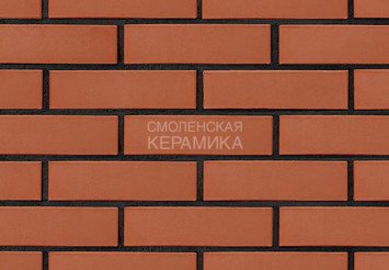 Кирпич облицовочный БРАЕР Красный гладкий, 1 НФ 1