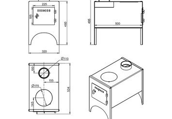 Печь отопительная Везувий 