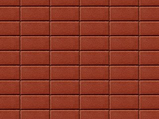 Тротуарная плитка BRAER Прямоугольник Красный, 60 мм