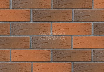 Кирпич лицевой керамический ЛСР Красный флэш рустик, 1НФ 3
