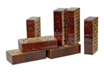 Кирпич керамический глазурованный RECKE GLANZ 1НФ арт. 1-48-01-2-12 8