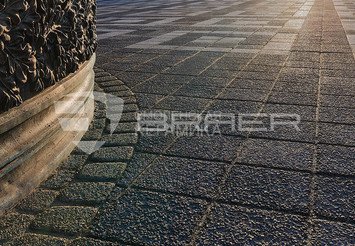 Тротуарная плитка BRAER Лувр, Гранит серый 4