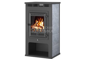 Печь-Камин ASTON 11кВт (180 м3) Ø150мм (Чугунная дверь) 1