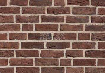 Фасадная плитка ручной формовки Real Brick «Europe» кирпичный 1