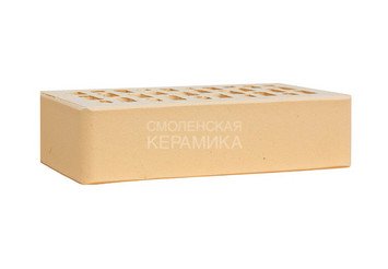 Кирпич лицевой керамический ЛСР Бежевый гладкий, 1НФ 7