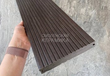 Террасная доска Latitudo Solid полнотелая 150x21x4000 мм, Венге 7