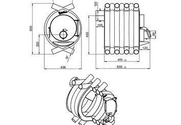 Печь отопительная ВЕЗУВИЙ АОГТ 00 3