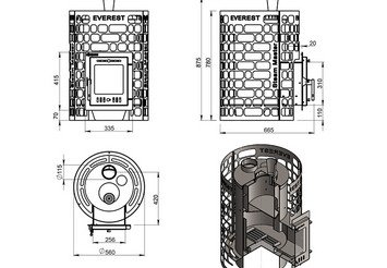 Печь для бани Эверест 