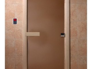 Дверь бан. DW 2000*700 кор. ольха-липа БРОНЗА МАТОВОЕ, левая (02028) (01334)