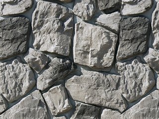 Декоративный камень 610-80 White Hills "Рока" (Roca), серый, плоскостной