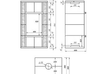 Камин ASTON Вертикаль 