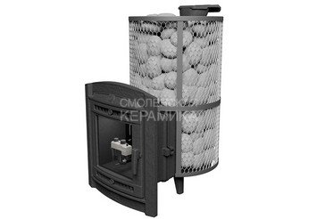 Печь банная «Атмосфера XL» сетка нержавейка с газовой горелкой 2