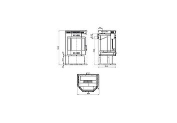 Печь-Камин ASTON 12 кВт (200 м3) Призматик (Талькохлорит) 4