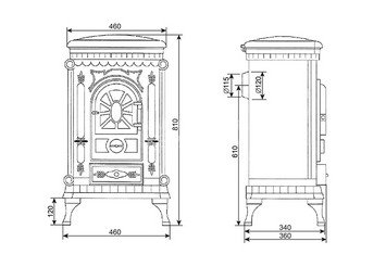Печь-камин Везувий А-07 