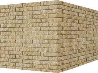 Декоративный камень 310-35 White Hills "Алтен брик" (Aalten brick), желтый, угловой