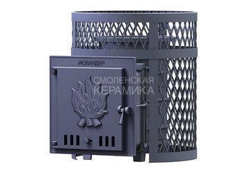 Печь чугунная для бани Технолит ИСКАНДЕР 25 в сетке 1