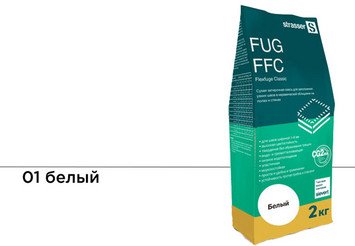 Сухая затирочная смесь STRASSER для узких швов, белый (1 - 6 мм) 72955 FUG FFC 01 1