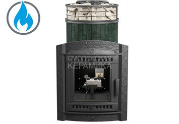 Печь банная «Атмосфера L» Верде Гватемала ламель+сетка с газовой горелкой 1