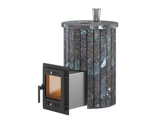 Печь для бани Эверест "Steam Master 18 INOX" Ламель Амфиболит, S-20