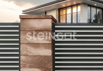 Крышка для блока заборного STEINGOT 500x200x50 мм, Травертин (Travertin) 2