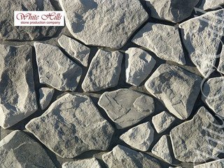 Декоративный камень 600-80 White Hills "Рутланд" (Rutland), серый, плоскостной