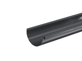 Желоб водосточный (3.0 м) 125, AQUASYSTEM (Polyester), темно-серый