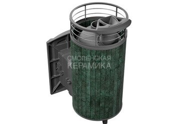 Печь банная «Атмосфера XL» Верде Гватемала ламель+сетка с газовой горелкой 2