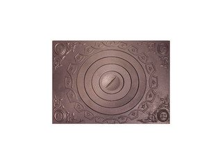 Плита под казан ПК (01) 705х530 ф400 с рисунком (без патины) ТЛ