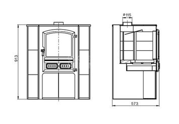 Камин ЭТНА (БКД) угловой 